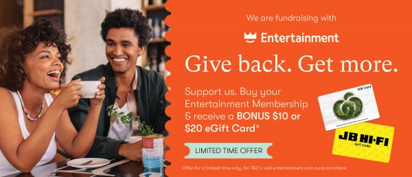 We are fundraising with Entertainment. Give back, get more. Buy your Entertainment Membership &amp;amp;amp;amp;amp;amp;amp;amp;amp;amp;amp;amp;amp;amp;amp;amp;amp; receive a BONUS $10 or $20 eGift Card* Offer for a limited time only, for T&amp;amp;amp;amp;amp;amp;amp;amp;amp;amp;amp;amp;amp;amp;amp;amp;amp;C's visit entertainment.com.au/promotions